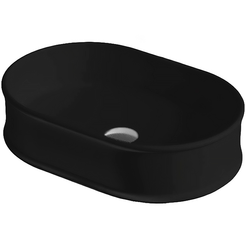 ArtCeram Atelier Раковина чаша 60x40x15h см, без перелива, цвет: matt black ATL002 17 00