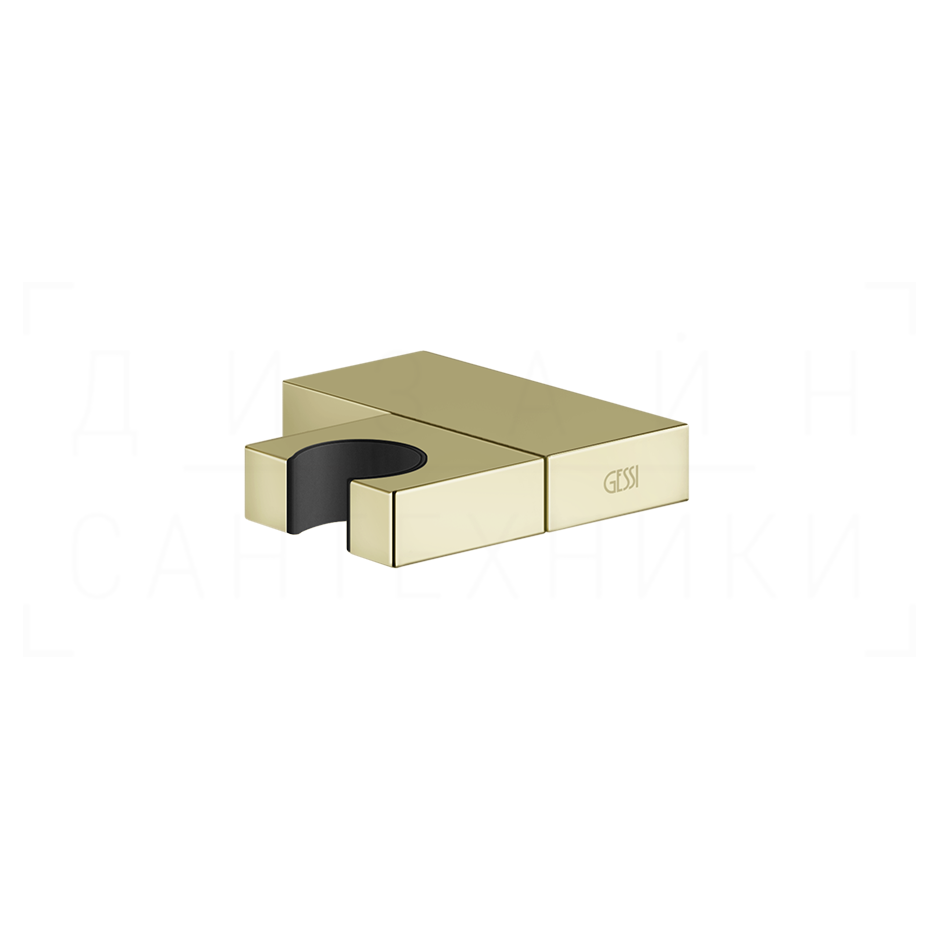 Gessi Rettangolo Держатель для ручного душа поворотный, цвет: brass PVD 20160#710