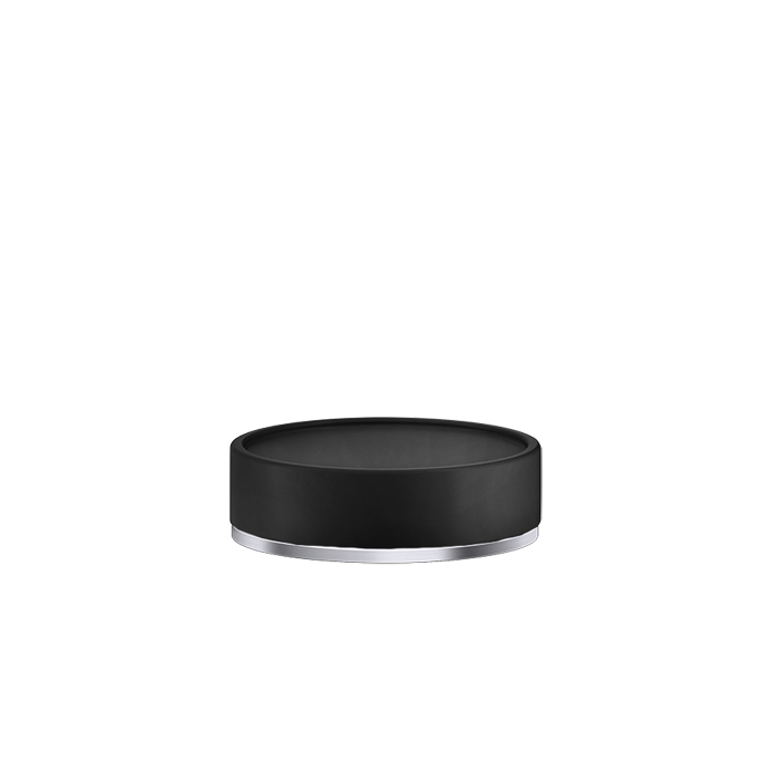 Gessi Inciso Мыльница со стеклянной чашей, настольная, цвет: finox brushed nickel 58526#149