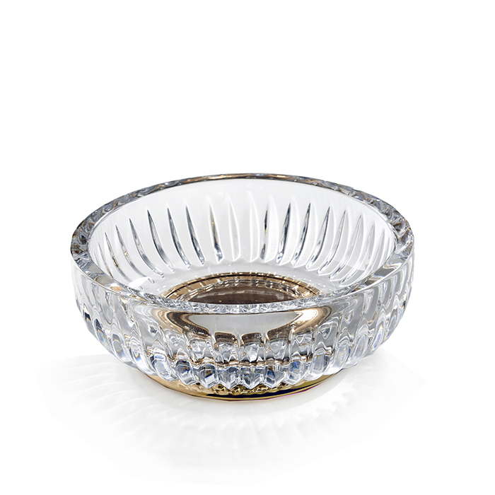 3SC Elegance Мыльница со стеклянной чашей, настольная, цвет: золото lucido EL01AAMGD