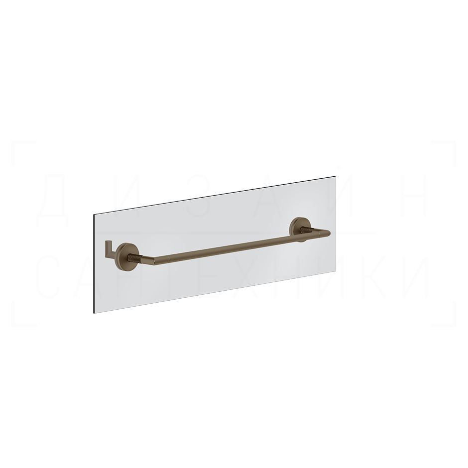 Gessi Anello Полотенцедержатель для крепления на стекло 50 см, цвет: coffee bronze brushed PVD 63826#761