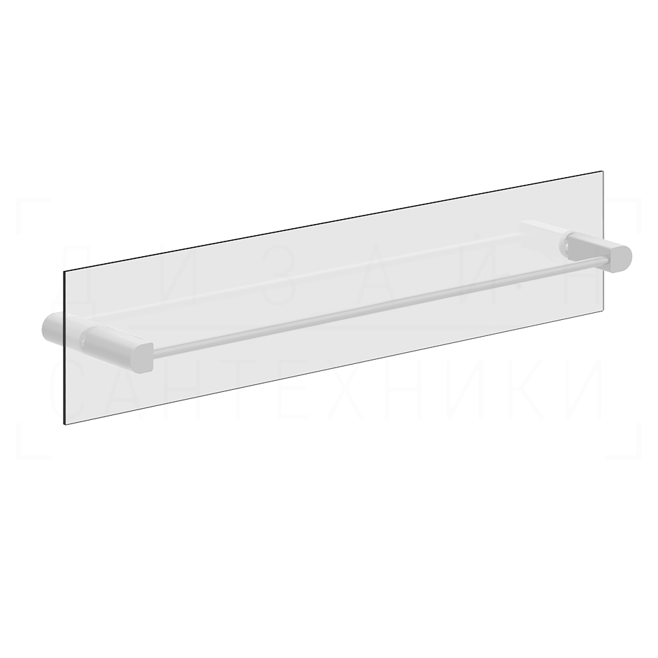 Gessi Rilievo Полотенцедержатель для крепления на стекло 62,8 см, цвет: matte white 59566#279