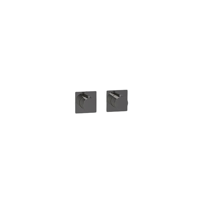 Almar Modular Square Термостат для душа, внешняя часть на 2 потр., цвет: brushed absolute black E180182.AB
