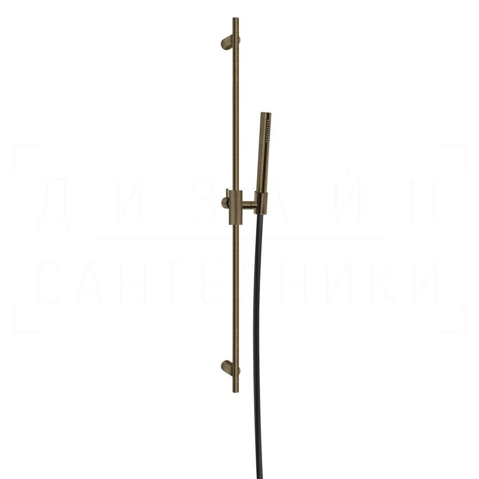 Gessi Anello Душевой гарнитур: ручной душ, штанга, держатель, шланг 150 см, цвет: antique brass 63484#713