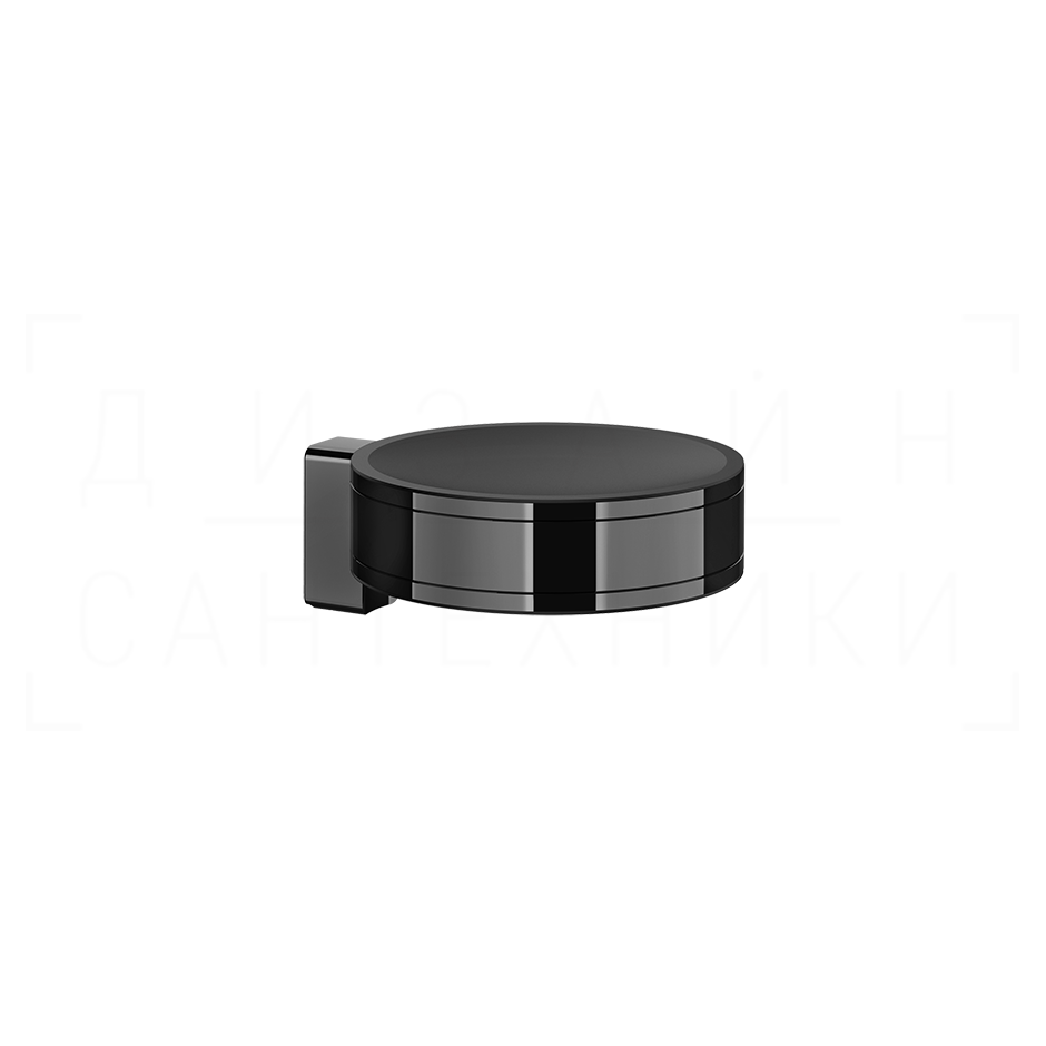 Gessi Pelle Мыльница с керамической чашей, подвесная, цвет: black metal PVD 78501#706
