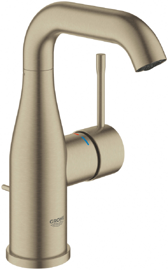 Grohe Essence New Смеситель для раковины высокий, с д/к, высота излива 16 см, цвет: матовый никель 23462EN1
