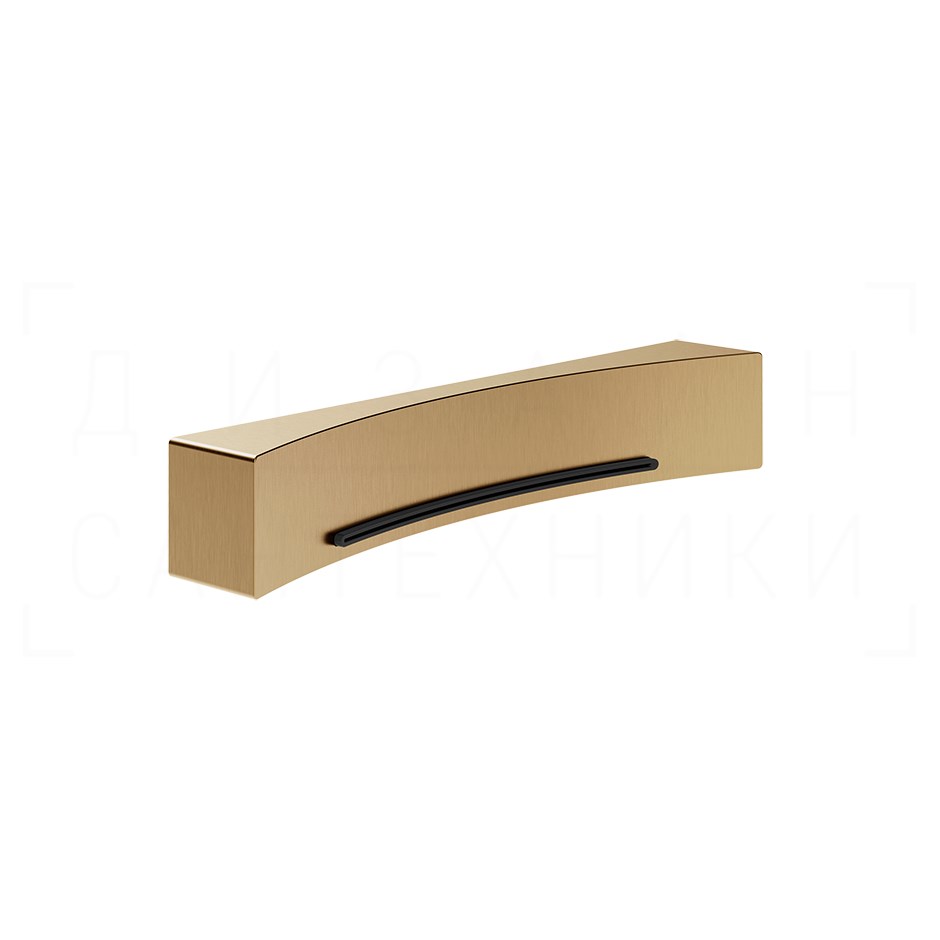 Gessi Perle Излив настенный для ванны, каскадный, цвет: warm bronze brushed PVD 57595#726