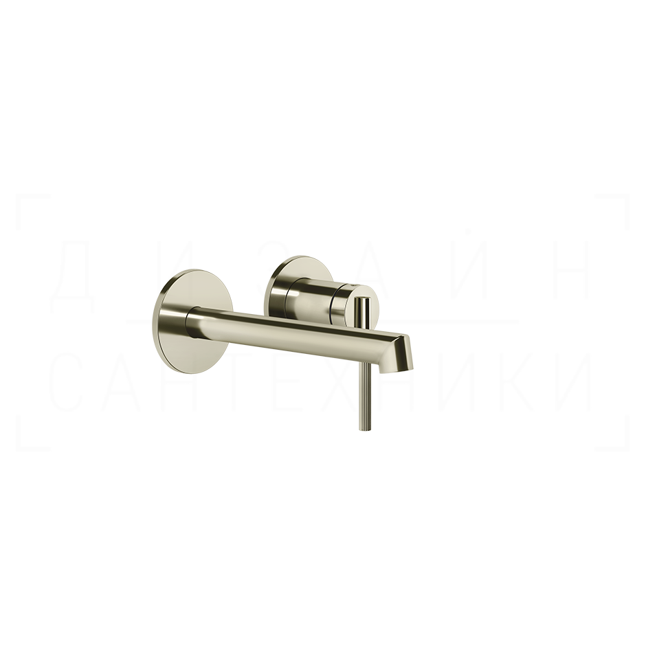 Gessi Ingranaggio Смеситель для раковины встраив., внеш. часть, излив 13-16 см, цвет: nickel PVD 63581#720