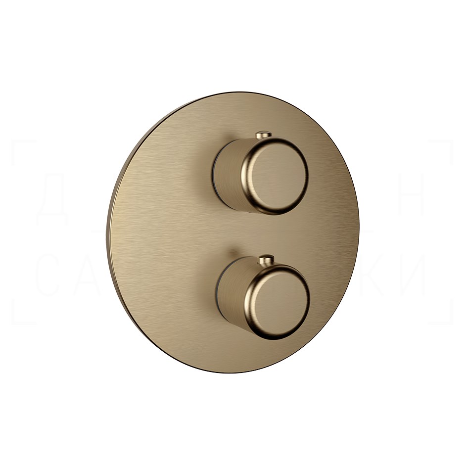 Gessi Goссia Термостат для душа встраив., на 1 потреб., внешняя часть, цвет: deep bronze brushed PVD 33842#791