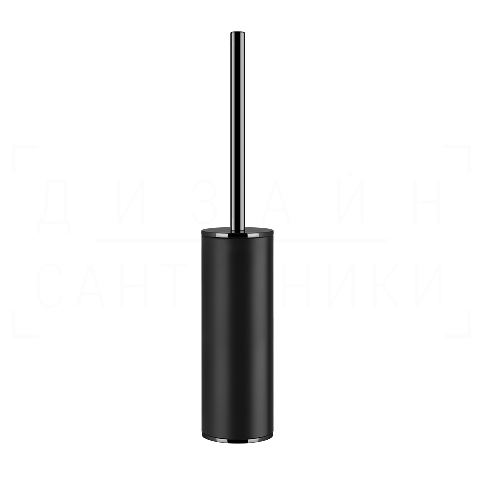 Gessi Inciso Ершик для унитаза напольный, с кермической колбой Neolite, цвет: black/black metal PVD 58544#706