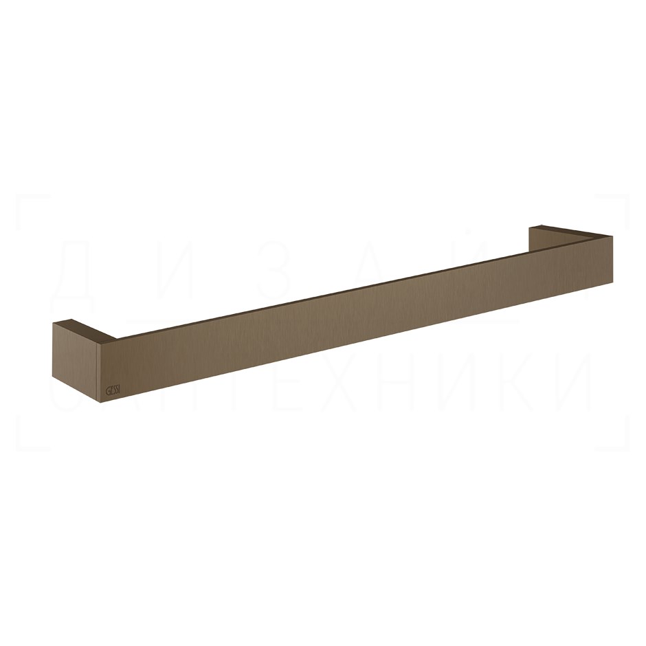 Gessi Inverso/Rettangolo Полотенцедержатель 46,5 см, подвесной, цвет: coffee bronze brushed PVD 20900#761