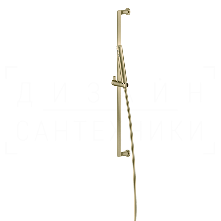 Gessi Inciso Душевой гарнитур: ручной душ, штанга, держатель, шланг 150 см, цвет: brushed brass PVD 58145#727