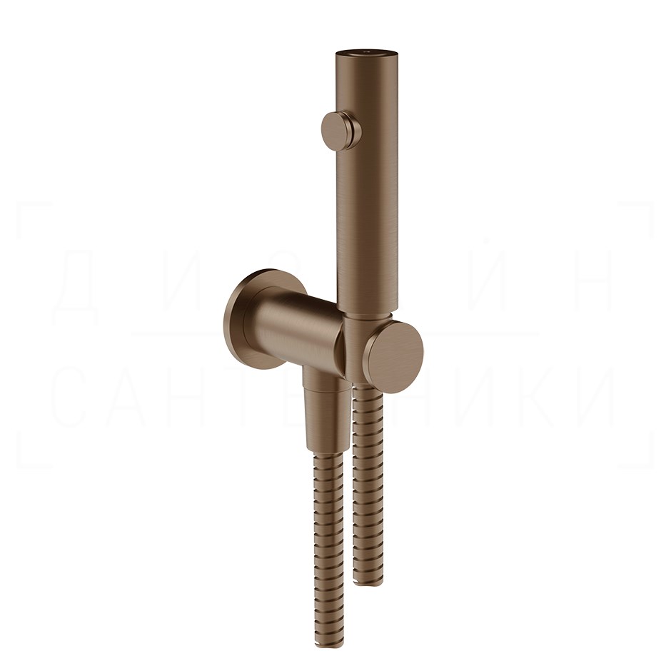 Gessi Total Look Гидроершик без смесителя, шланг 125 см, цвет: copper brushed PVD 45121#708