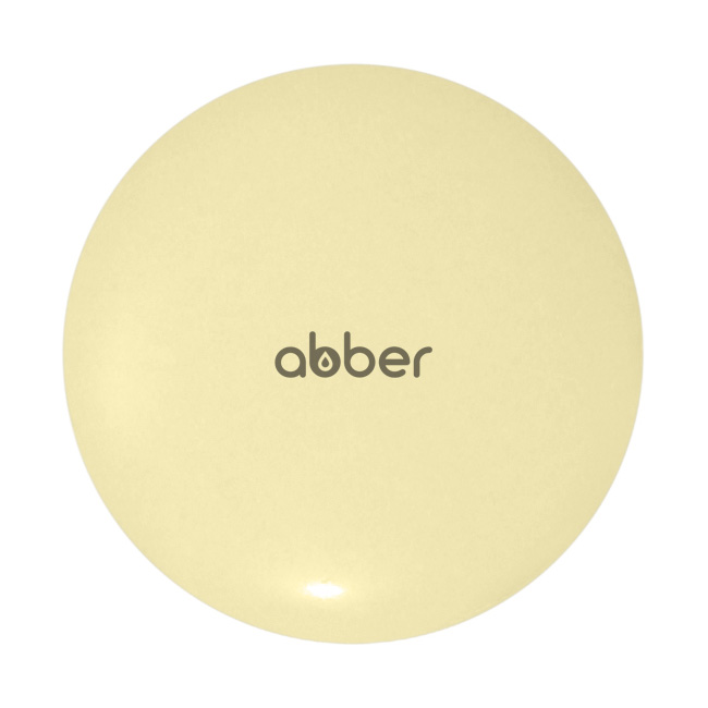 Abber Накладка на слив для раковины, керамика 6,7x6,7x2,87h см, цвет: желтая матовая AC0014MY