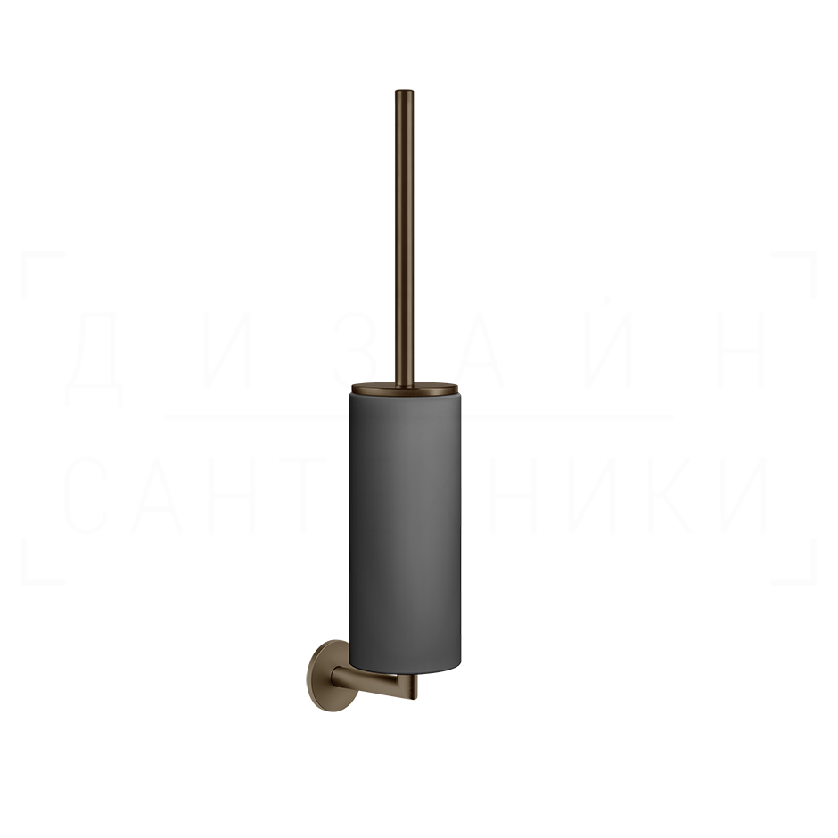 Gessi Ventaglio Ершик для унитаза подвесной, колба Neolite, цвет: black/coffee bronze brushed PVD 63620#761