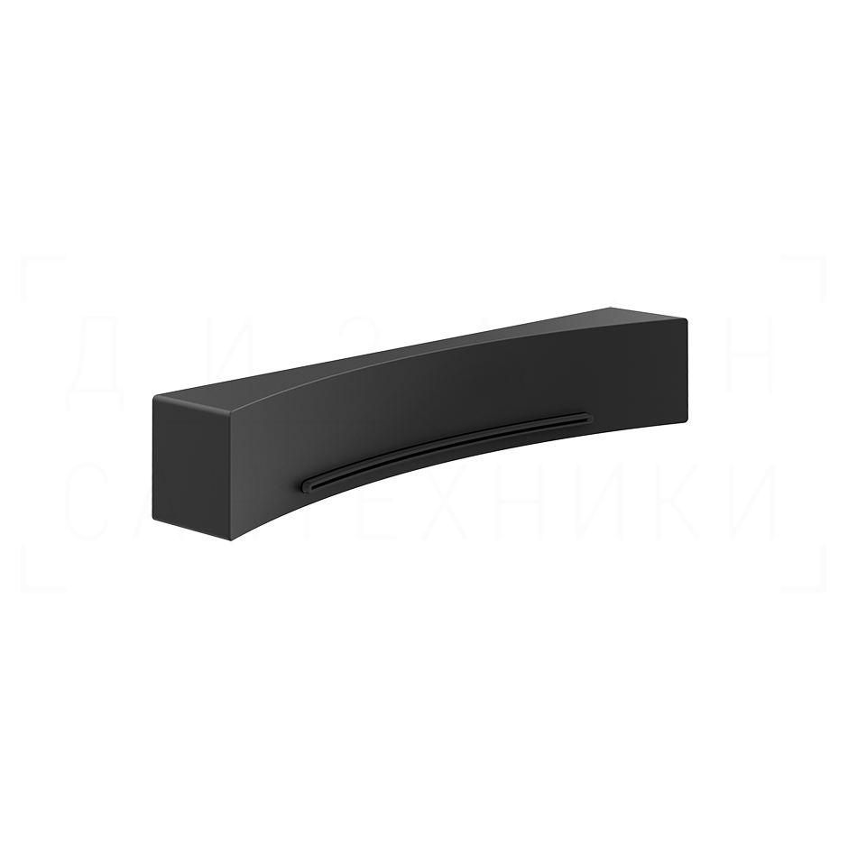 Gessi Perle Излив настенный для ванны, каскадный, цвет: matte black 57595#299