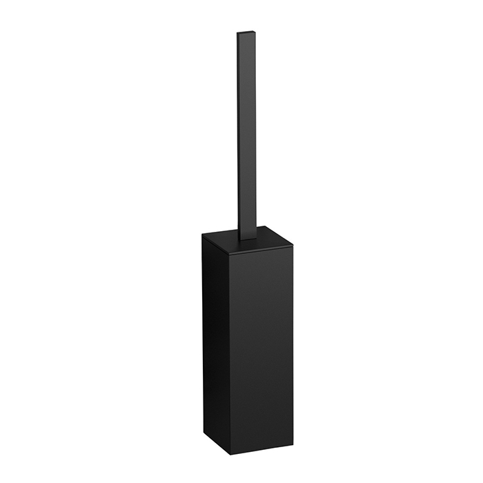 Colombo Design Look Ершик для унитаза напольный, с латунной колбой, цвет: matt black B1606.NM