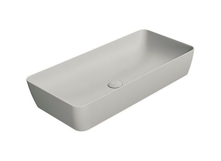 GSI Nubes Раковина чаша 80x40x14h см, без перелива, без д/к, цвет: cenere opaco 904017