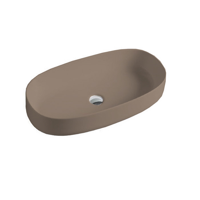 ArtCeram Cognac Раковина чаша 68x35x15h см, без перелива, покрытие Saniglaze, цвет: brown matera COL005 41 34
