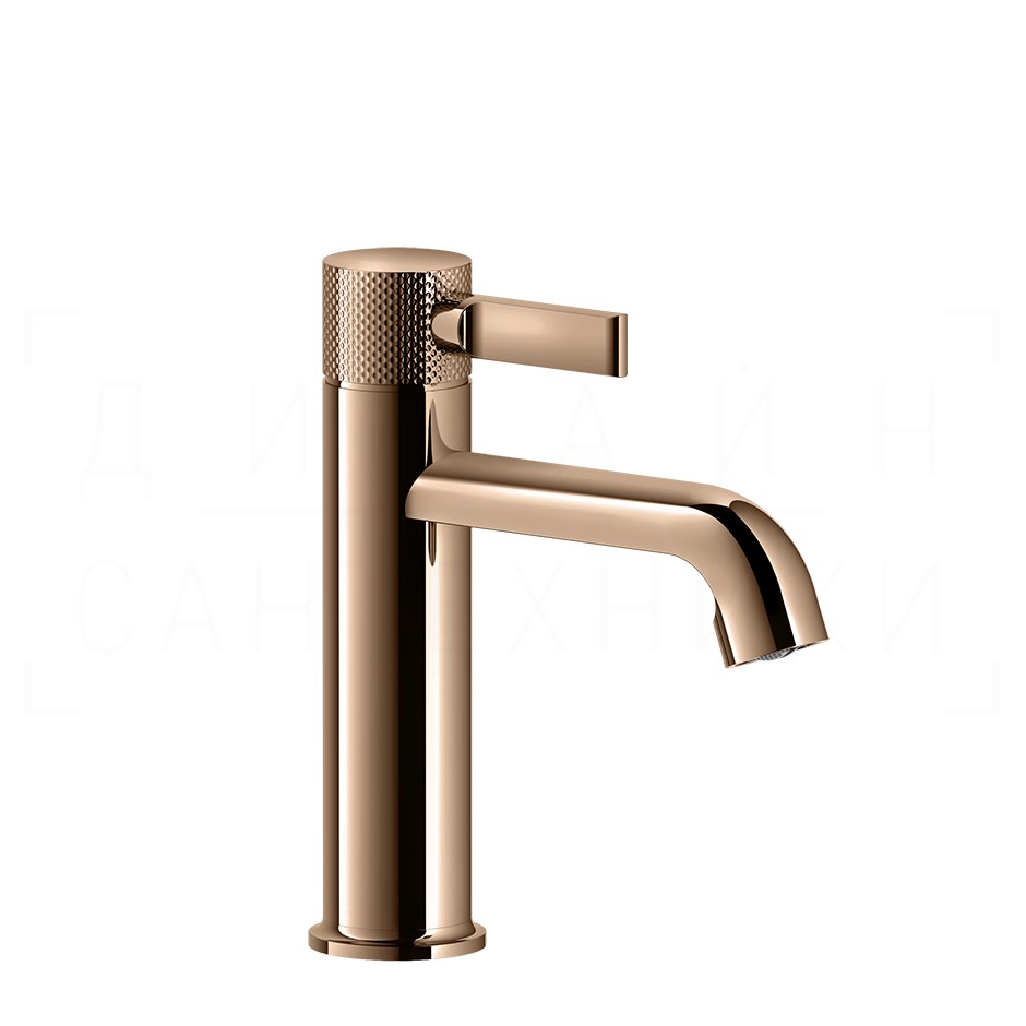 Gessi Inciso Смеситель для раковины, с донным клапаном, излив 13,5 см, цвет: copper PVD 58001#030