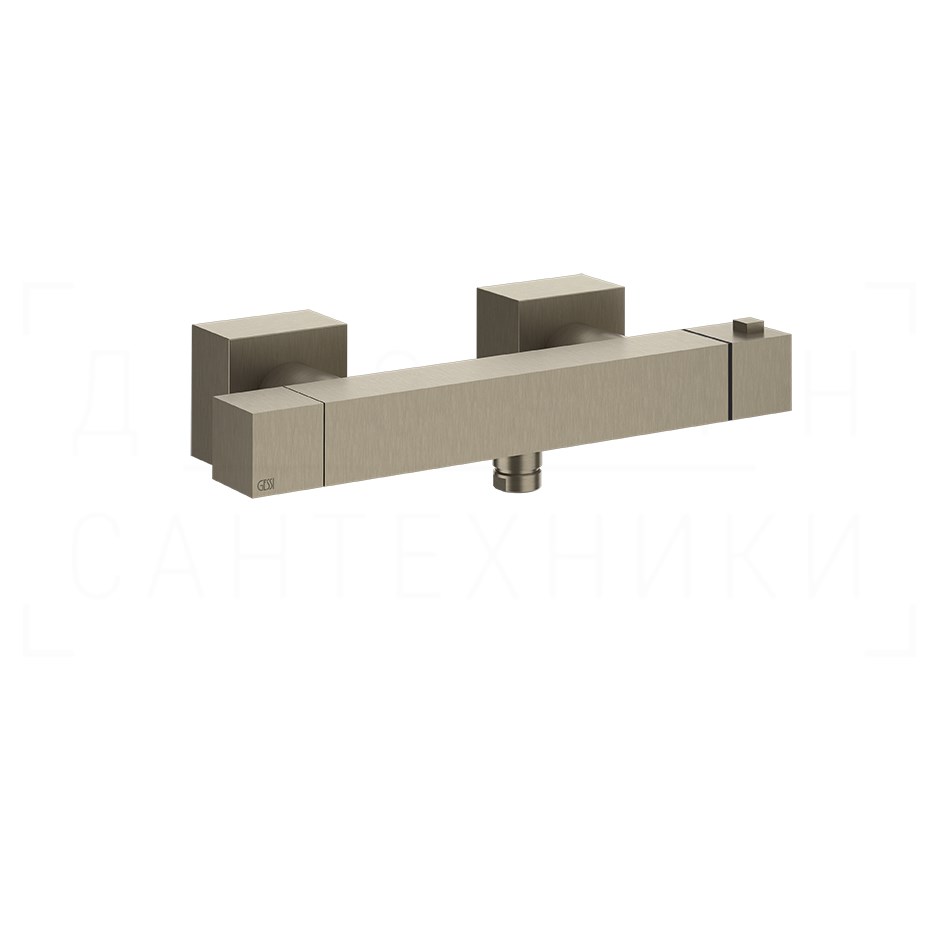 Gessi Rettangolo Термостат для душа, без излива и душевого гарнитура, цвет: finox brushed nickel 19431#149