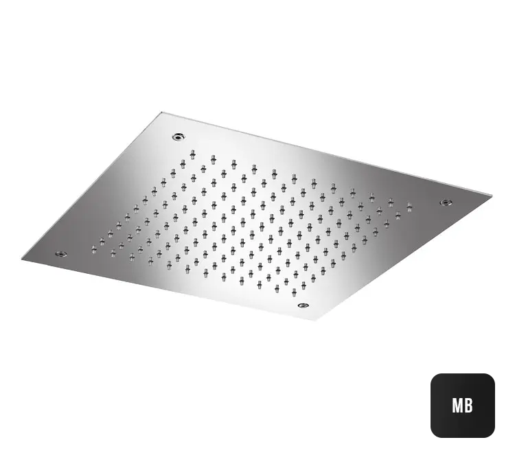 Almar Square 380 Потолочный душ 38х38 см, встраиваемый, 1 режим, цвет: matt black E044046.MB