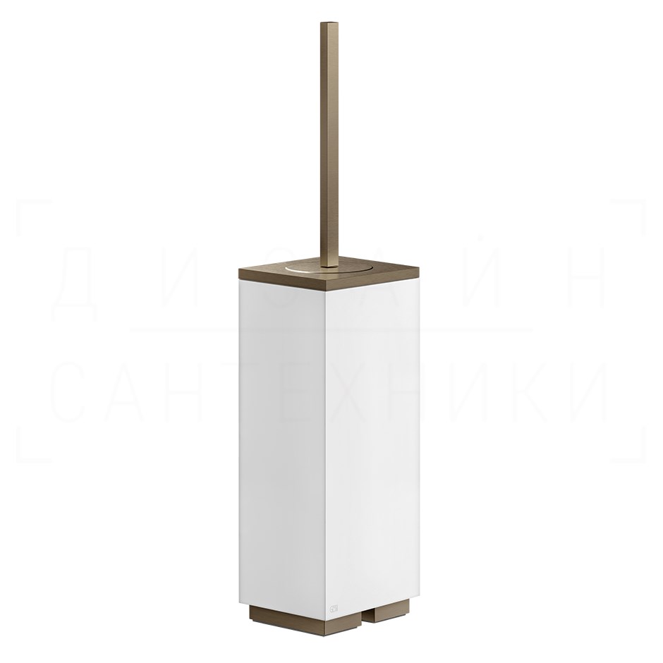 Gessi Inverso/Rettangolo Ершик для унитаза напольный, колбп Neolite, цвет: coffee bronze brushed PVD 20843#761