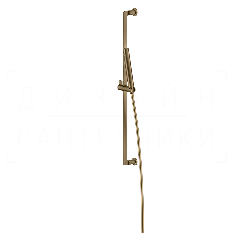 Gessi Inciso Душевой гарнитур: руч. душ, штанга, держ., шланг 150 см, цвет: deep bronze brushed PVD 58145#791