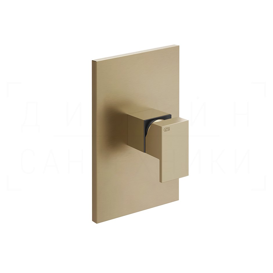 Gessi Rettangolo Смеситель для душа встраив., на 1 потр., внеш. часть, цвет: warm bronze brushed PVD 44602#726
