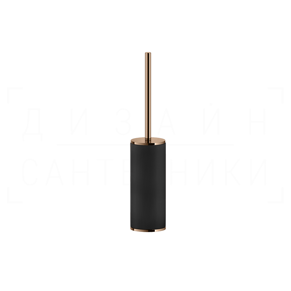 Gessi Inciso Ершик для унитаза напольный, с кермической колбой Neolite, цвет: black/copper PVD 58544#030
