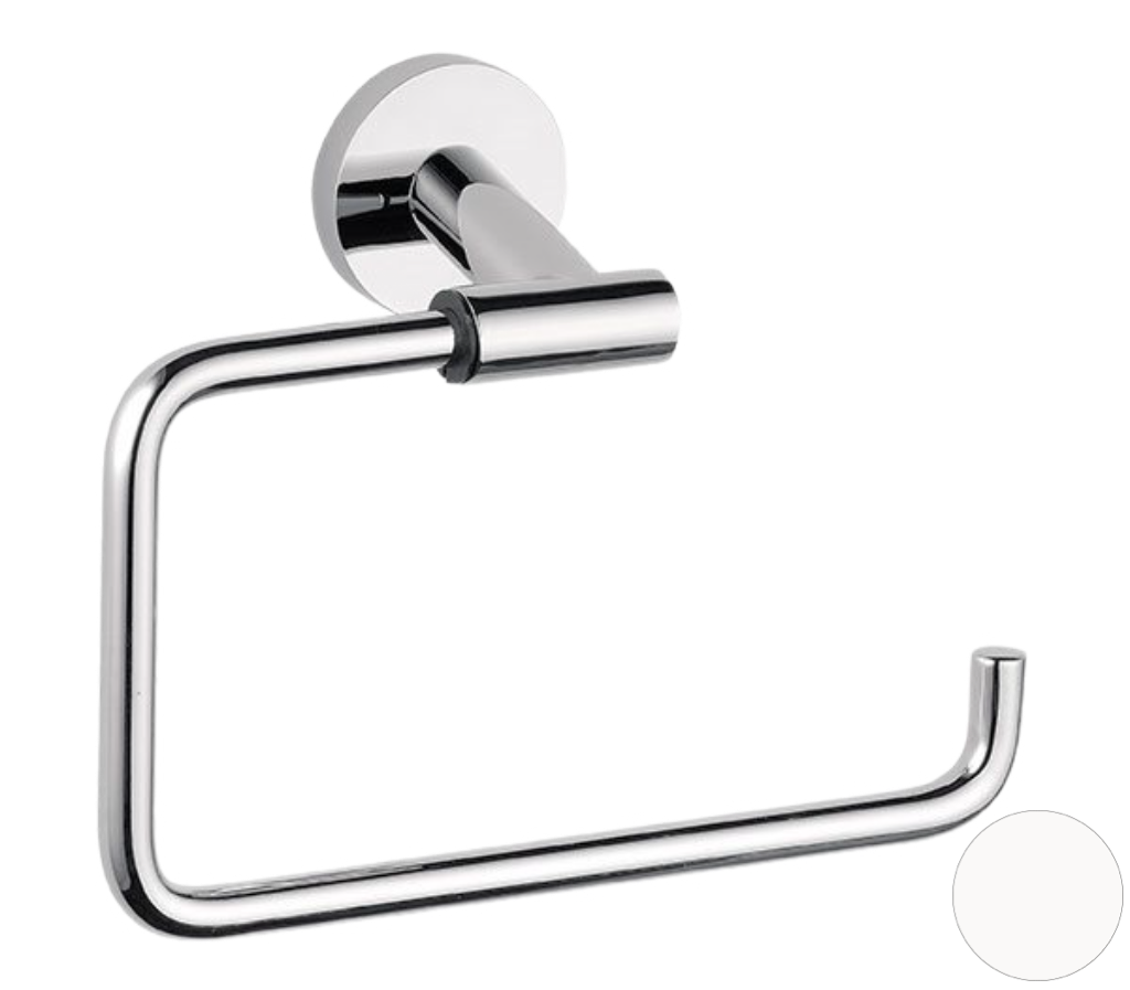 Remer Guest Полотенцедержатель подвесной кольцевой, латунь, цвет: bianco opaco GS44BO