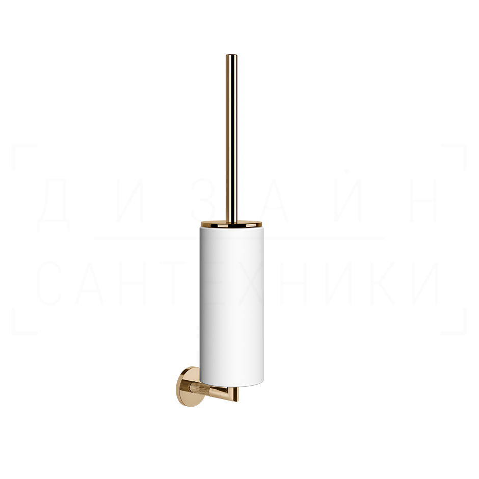 Gessi Anello Ершик для унитаза подвесной, с кермической колбой Neolite, цвет: white/warm bronze PVD 63719#735