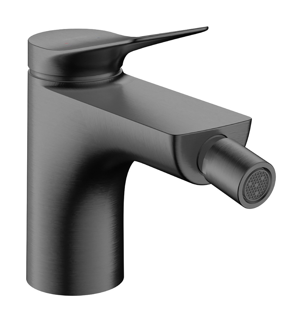Hansgrohe Vivenis Смеситель для биде с донным клапаном, излив 13 см, цвет: шлифованный черный хром 75200340