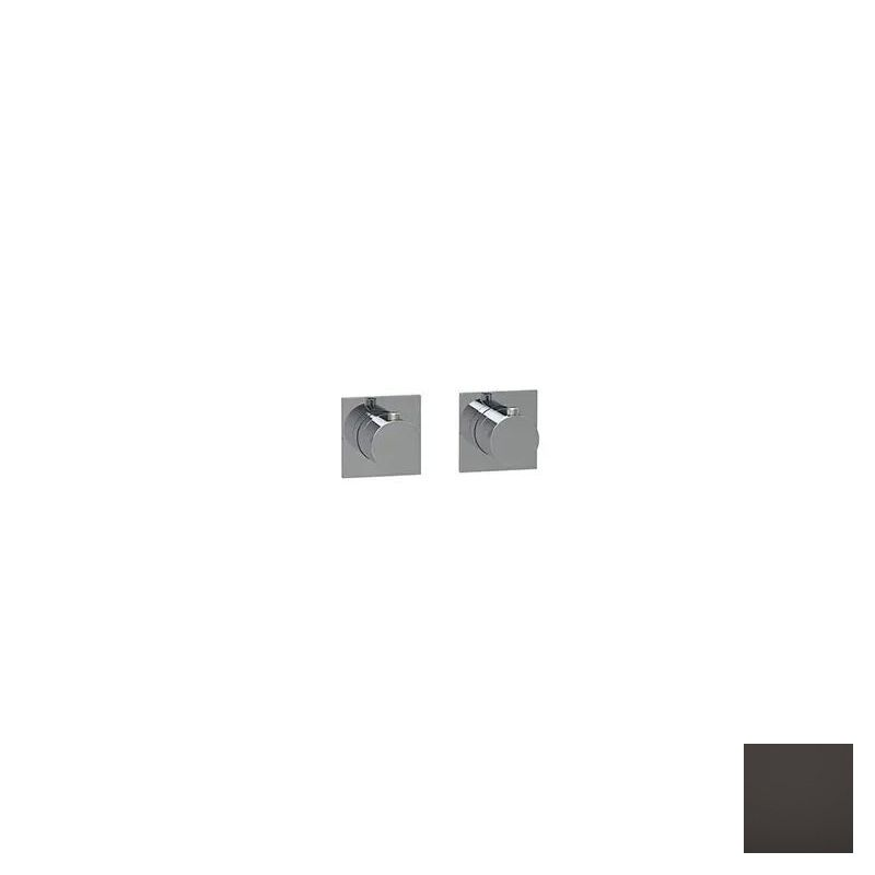Almar Modular Square Термостат для душа, внешняя часть на 2 потребителя, цвет: polished deep black E180182.DB