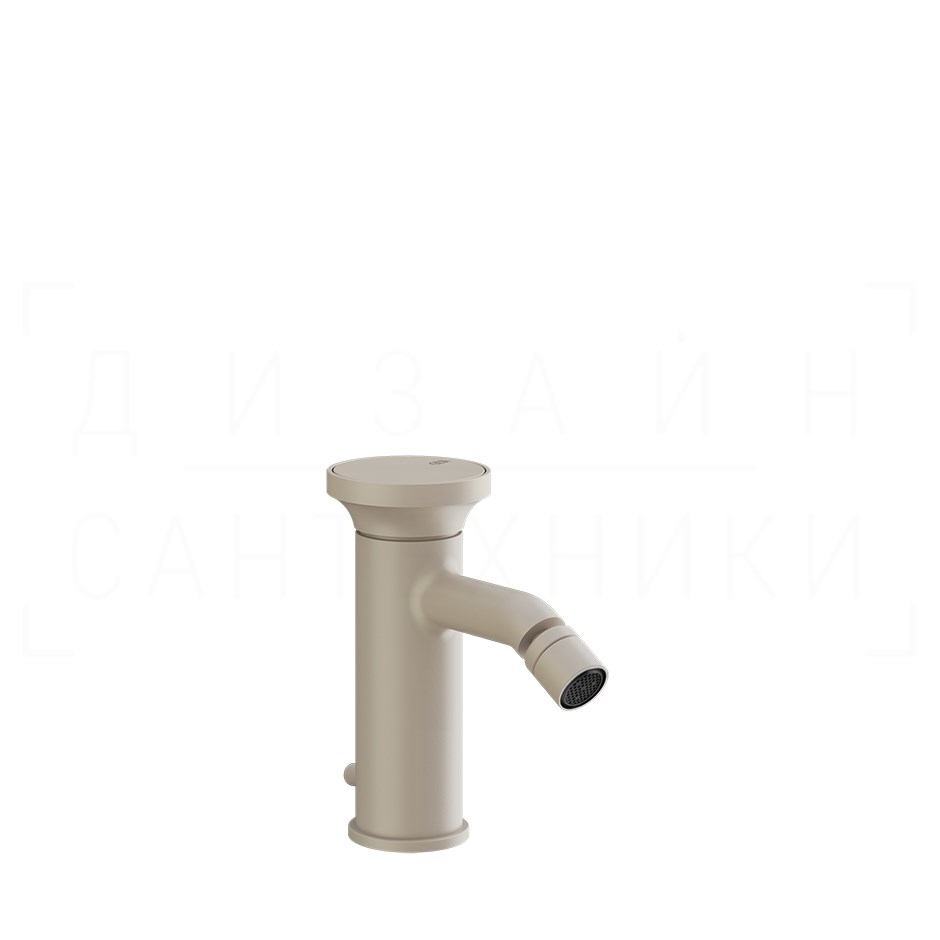 Gessi Origini Смеситель для биде с донным клапаном, излив 11,1 см, цвет: matte greige 66007#273