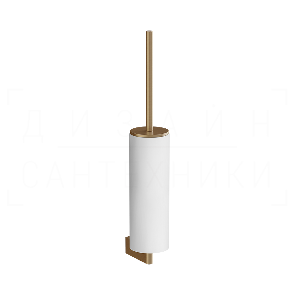 Gessi Origini Ершик для унитаза подвесной, колба Neolite, цвет: white/deep bronze brushed PVD 66419#791