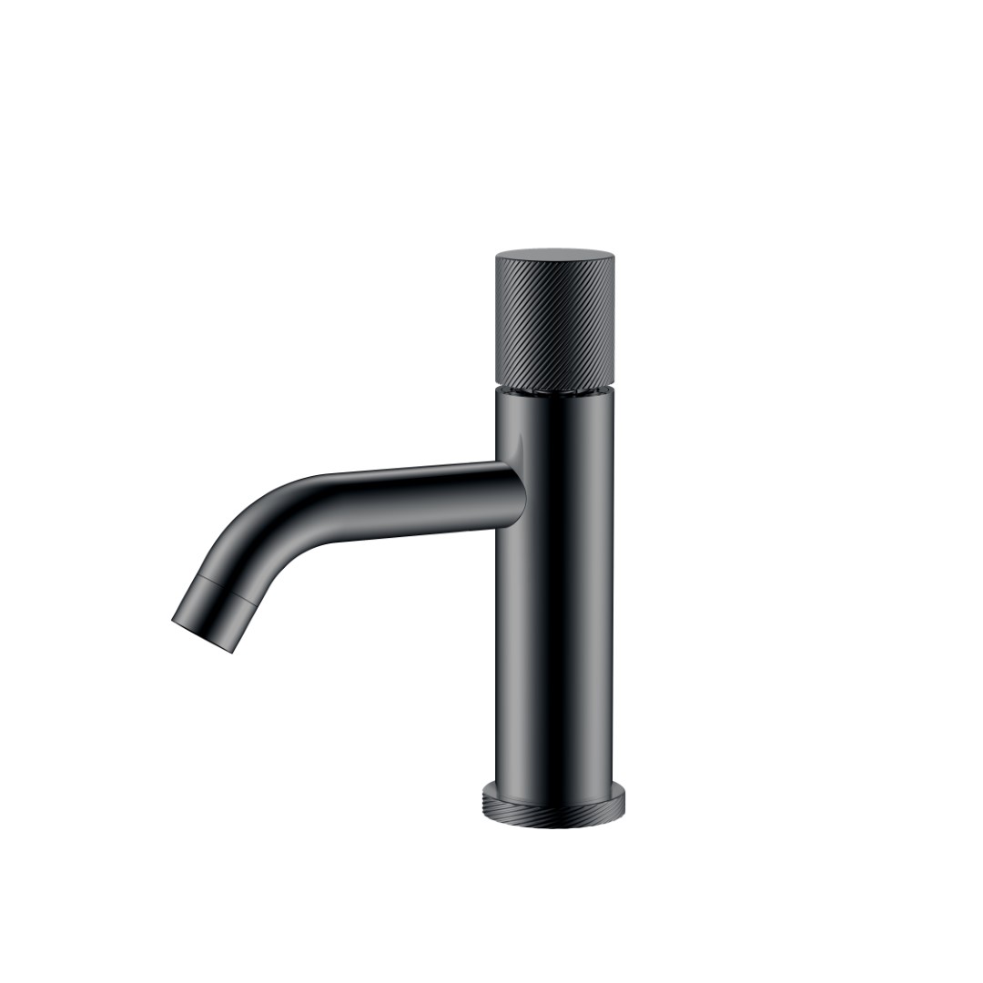 Boheme Stick Spirale Смеситель для раковины на 1 отв, длина излива 13,5 см, цвет: shine gun metall 121-SGM.4