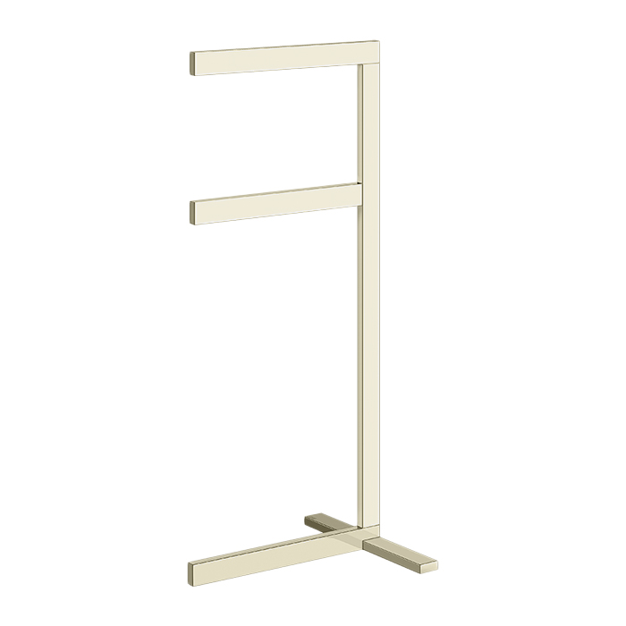 Gessi Inverso/Rettangolo Стойка напольная с двойным полотецедержателем, цвет:warm bronze brushed PVD 20939#726