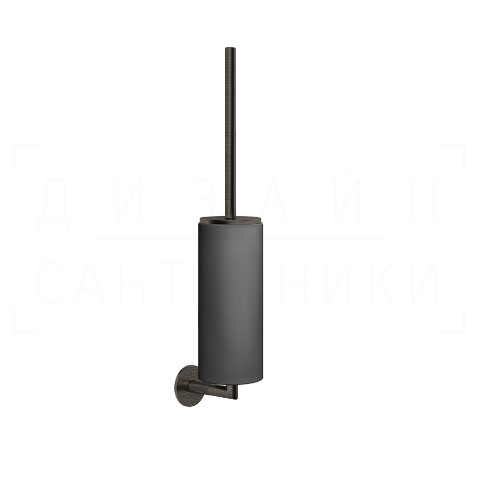 Gessi Anello Ершик для унитаза подвесной, с кермической колбой Neolite, цвет: black/aged bronze 63720#187