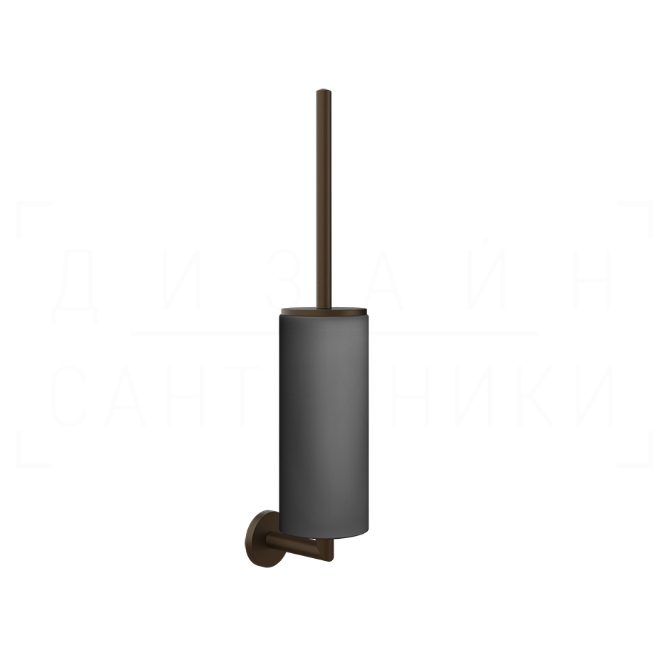 Gessi Ventaglio Ершик для унитаза подвесной, с кермической колбой Neolite, цвет: black/dark bronze 63620#845