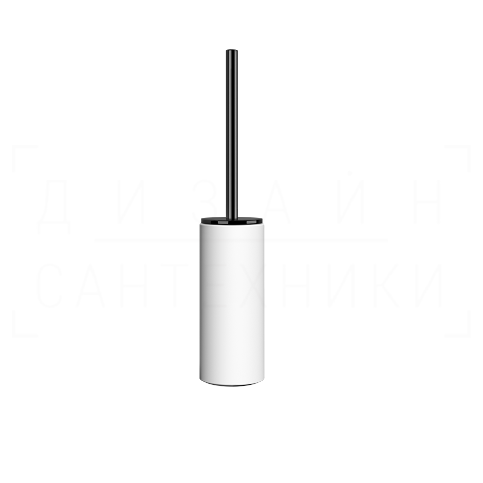 Gessi Ingranaggio Ершик для унитаза напольный, колба Neolite, цвет: white/black metal PVD 63743#706