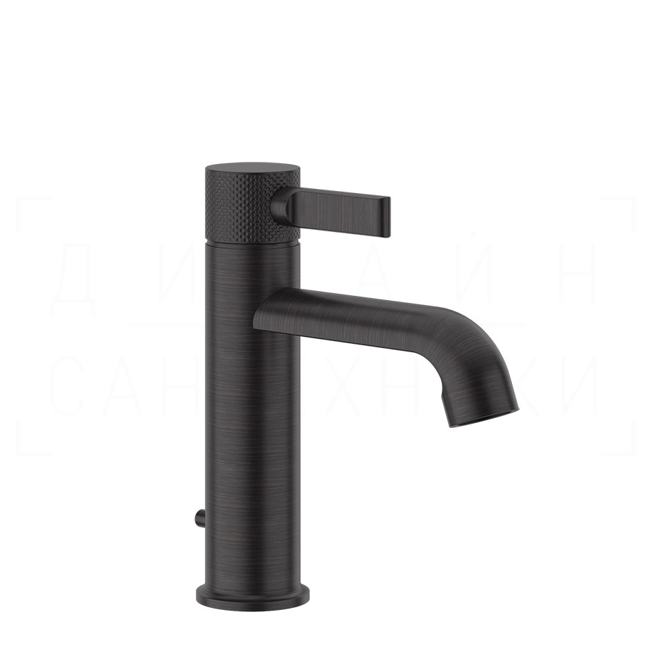 Gessi Inciso Смеситель для раковины, с донным клапаном, излив 13,5 см, цвет: aged bronze 58001#187