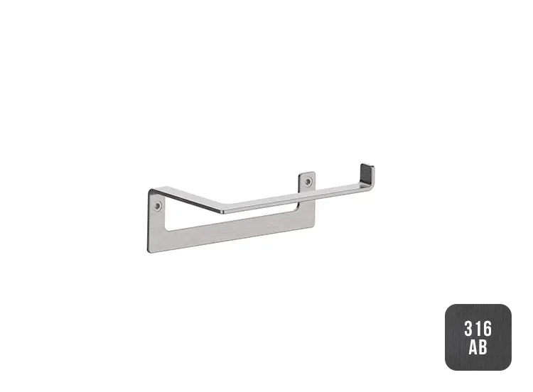 Almar Accessories Держатель туалетной бумаги настенный, цвет: brushed absolute black E315000.AB316