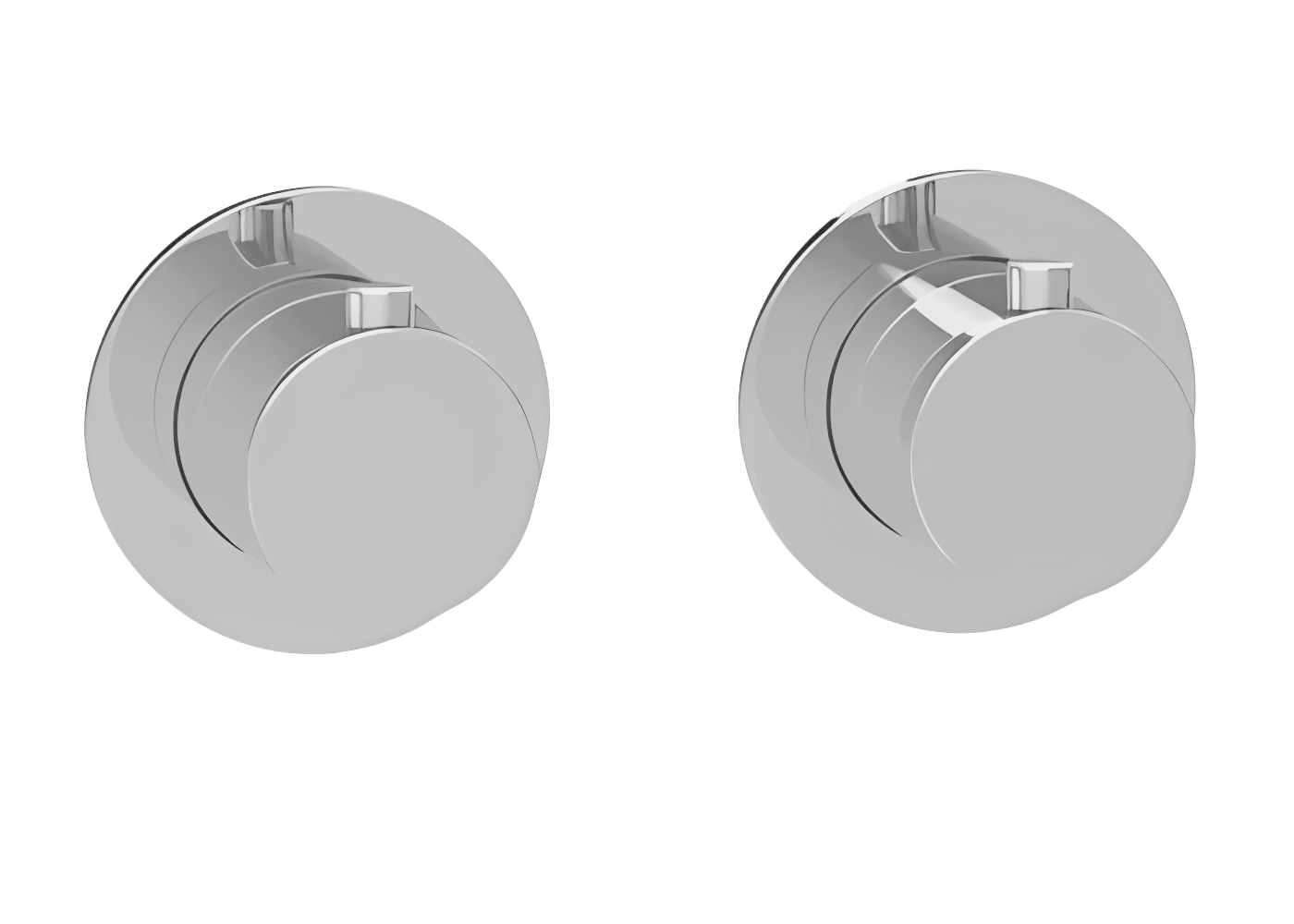 Almar Modular Round Термостат для душа, внешняя часть на 2-3 потребителя, цвет: chrome E180132.CR