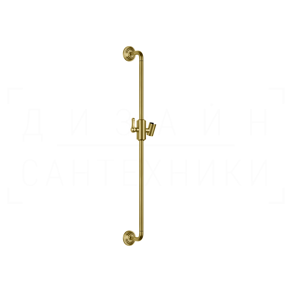 Gessi Venti20 Душевая штанга 86,5 см, с держателем для лейки, цвет: gold brushed 65145#716