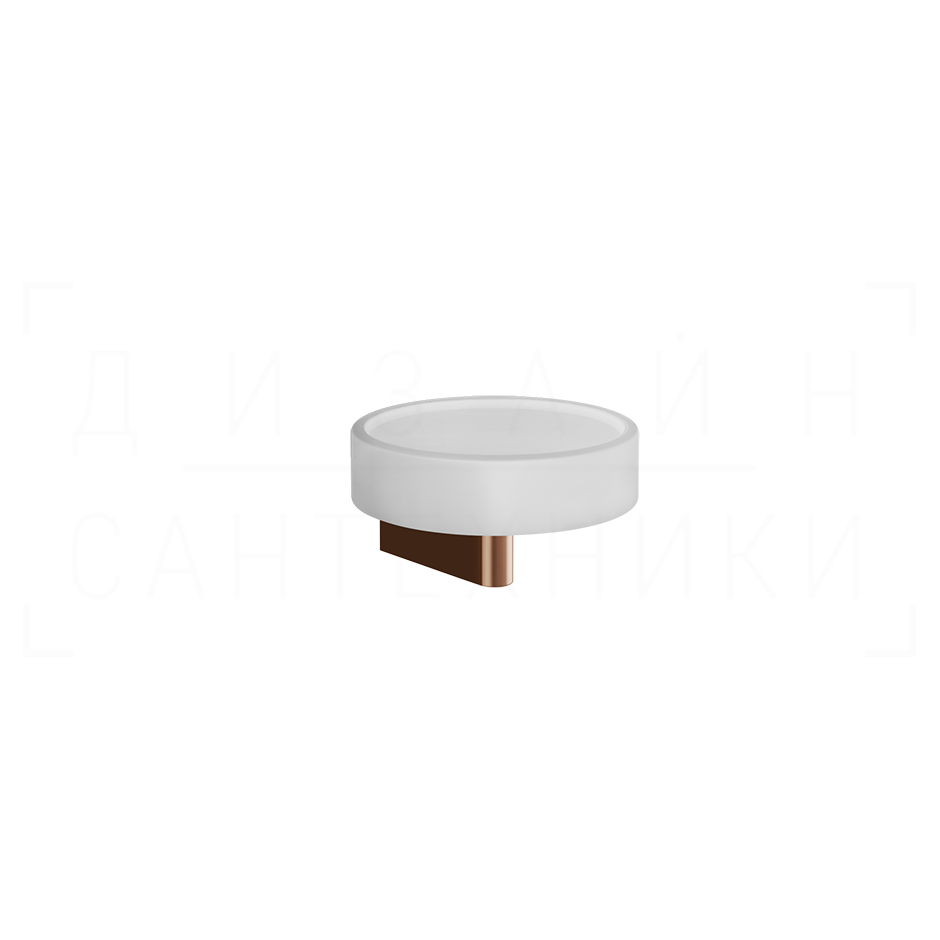 Gessi Origini Мыльница с керамической чашей Neolite, подвесная, цвет: white/copper PVD 66401#030