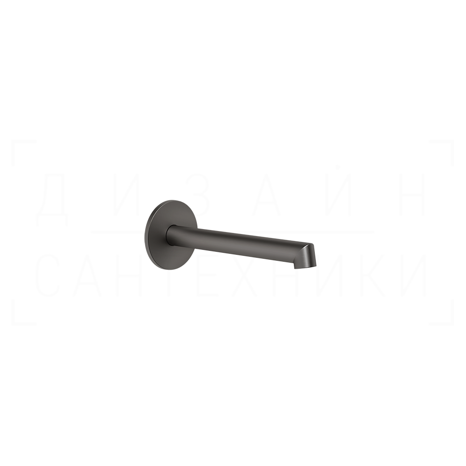 Gessi Ingranaggio Излив настенный 16,4 см, фиксированный, цвет: black metal brushed PVD 63403#707