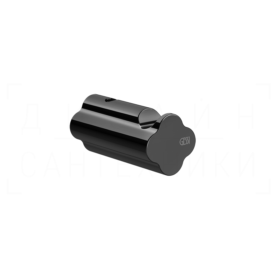 Gessi Ludovica Крючок для полотенец одинарный, подвесной, цвет: black metal PVD 76521#706