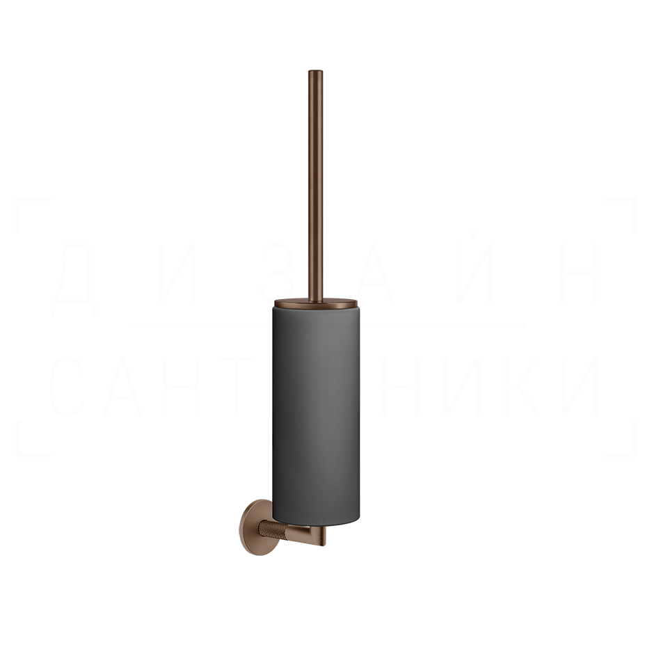 Gessi Anello Ершик для унитаза подвесной, колба Neolite, цвет: black/copper brushed PVD 63720#708