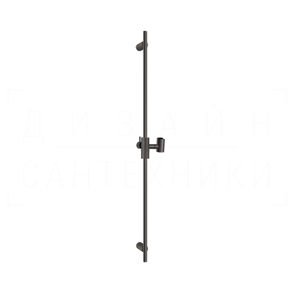 Gessi Anello Душевая штанга 90 см, с держателем для лейки, цвет: black metal brushed PVD 63485#707